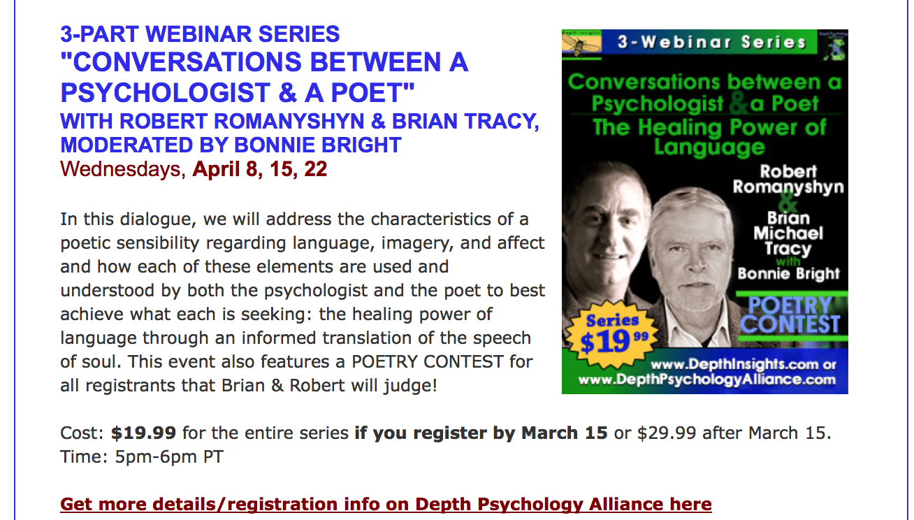 poet psychologist webinars